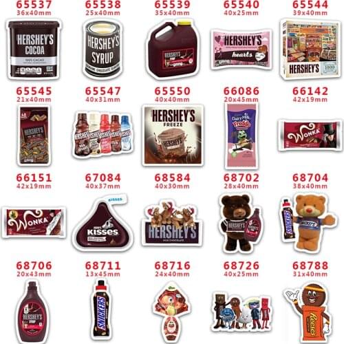 DIY Craft Supplies Sewing Accessories Cartoon Candy Printed Planar Resins Mold 30 Pieces. PR-65537