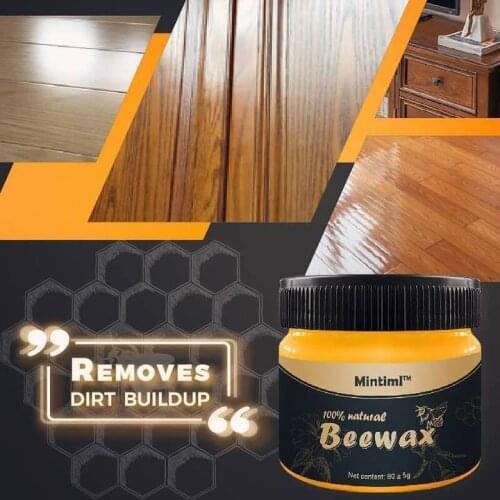 Wood Seasoning Beeswax Household Polishing Wood Care Wax Solid Maintenance Cleaning Waterproof Wear-Resistant Wax Furniture Care