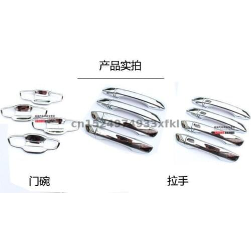 High-quality ABS Chrome Car Outer Door Handle Cover Door Bowl Protection Covers For Volkswagen Passat B8 2017-2019 Car Styling