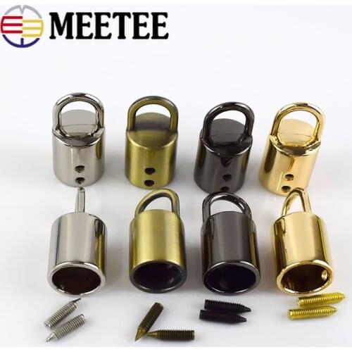 10/20pcs 11mm Bag Metal Buckles Handbag Strap Tassel Fringe Cap Clasp Hangers Cords Lock Stopper DIY Hardware Accessories KY037