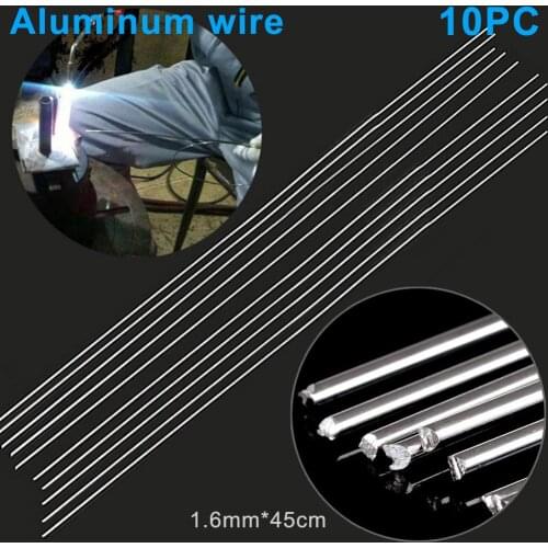 10 Pcs Easy Melt Welding Rods 1.6mmx45cm Low Temperature No Need Solder Powder Welding Wire for Aluminum припой для пайки
