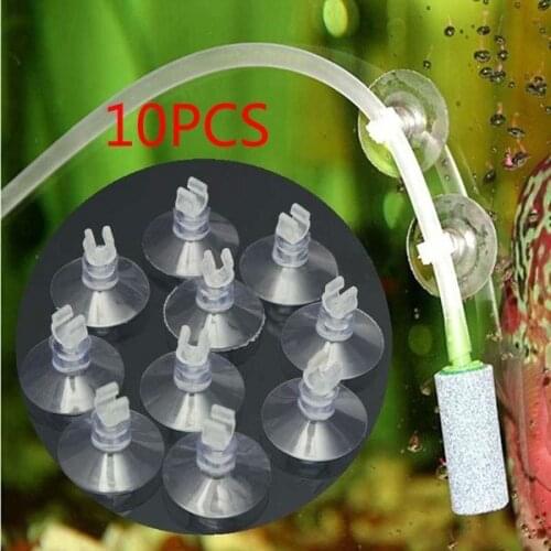 10pcs Fashion Aquarium Fish Tank Suction Cup Sucker Holders For Air Line Tube Hose Pump