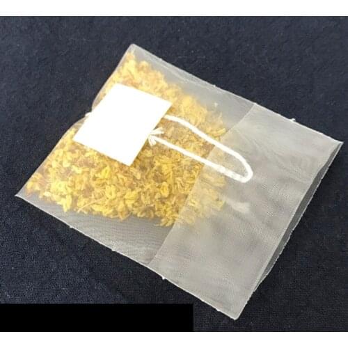 100Pcs/Lot New Corn Fiber Tea Bags Filter Folded Empty Scented With White Tag