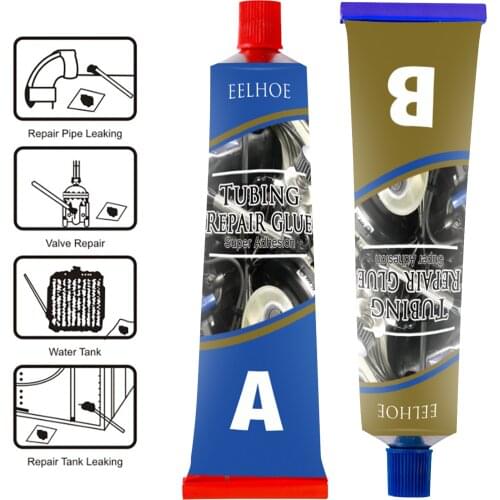 20/50/80/100g Fuel Tank Tubing Repair Glue Metal Repair Agent Heat Resistant Cold Weld Paste Welding Glue Temperature