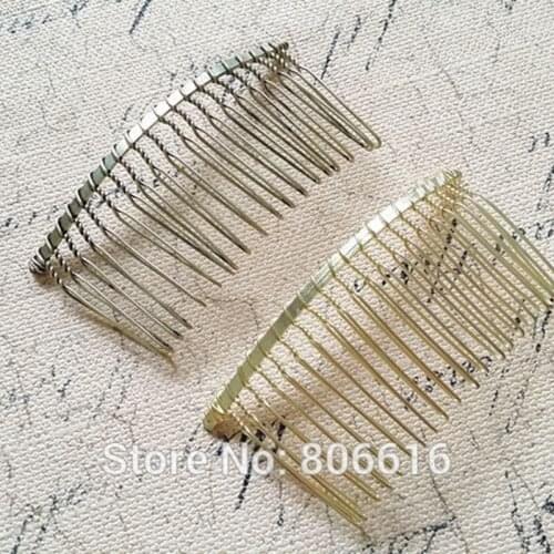 80*40MM 20PCS Light Gold & Vintage Bronze Color Metal Hair Comb Claw Hairpins DIY Hair Accessories Findings & Components