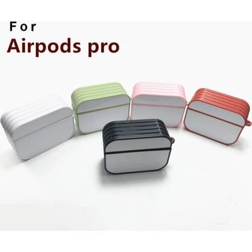 50pcs for Airpods Pro Thermal transfer Sublimation heat press PC case cases cover blank aluminium plate+double side Tape