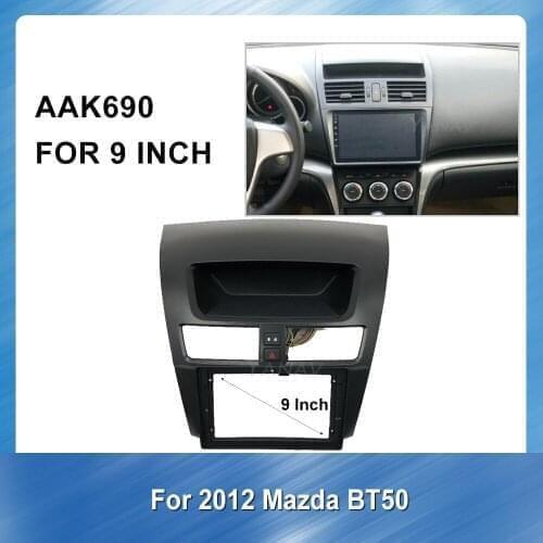 9 Inch Car Radio Audio Frame Fascia Dash Panel For-Mazda BT50 2012 GPS Navigation Panel Dash Kit Installation Frame Trim Bezel