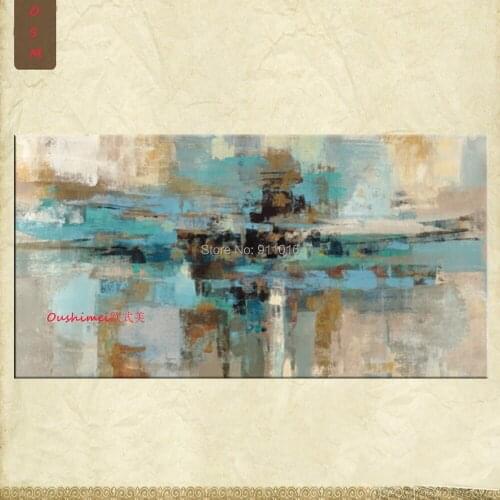 Abstract Landscape Hand Painted Picture Home Decor Green Oil Painting On Canvas Modern Wall Paintings For Room Hand Painting