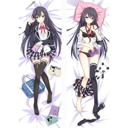 Anime Dakimakura My youth romantic comedy is wrong as I expected Yukinoshita Yukino Hugging Body Pillow Case Cover Home Bedding
