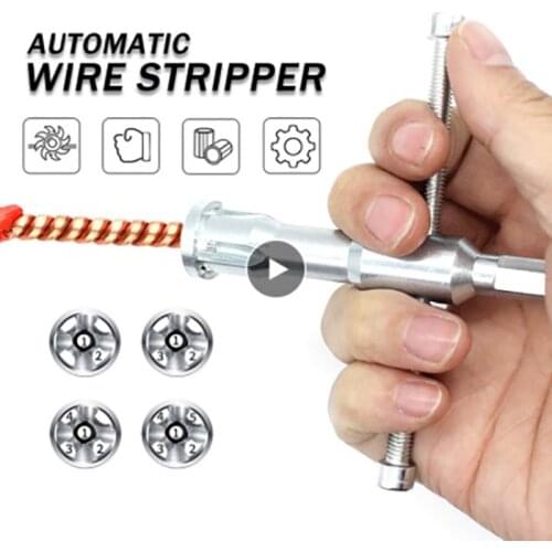 Automatic Wire Stripper Twisted Wire Tool Cable Peeling Twisting Connector Electrician Stripping Artifact Connector Hand Tools