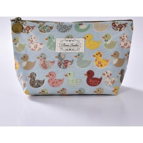 2019 New Make Up Bags Duck Cotton Zipper Cosmetic Cases Casual Girls Clutch Bag Women Pouch Storage Item Organizer Beauty Case
