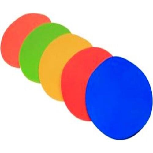 Football Landmark pad round flat soft sign disc obstacle logo plate football obstacle training equipment 5pcs/pack