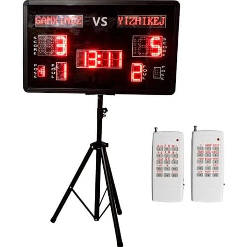 [Ganxin] For1M Big Bigital Scoreboard With Remote Conrol Portable Led Scoreboards Basketball