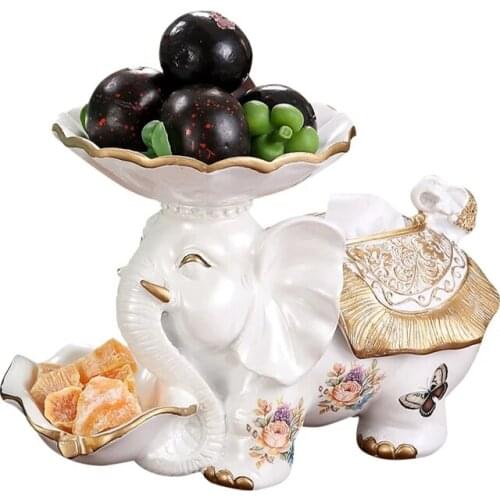 Creative Multifunctional Elephant Tissue Box Storage Decoration Living Room Retro Coffee Table Decoration