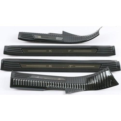 4pcs/set High-quality stainless steel Door Sill Cover Welcome Pedal Trim For Skoda KAMIQ GT 2020 Car Accessories Car stylin