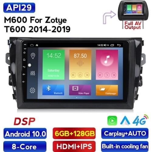 MEKEDE Android 10.0 Car Multimedia Video Player For Zotye T600 2014 2015 2016 2017 2018 GPS Navigation Stereo Audio Radio No DVD
