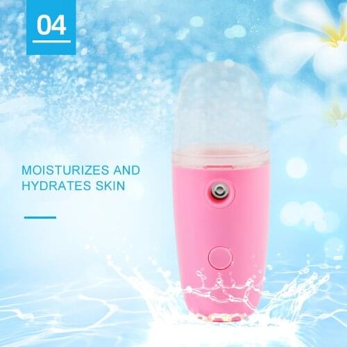 Mini Facial Steamer Fogger Mist Maker Portable USB Rechargeable Nano Mister Air Humidifier Cooling For Home Office Dropship