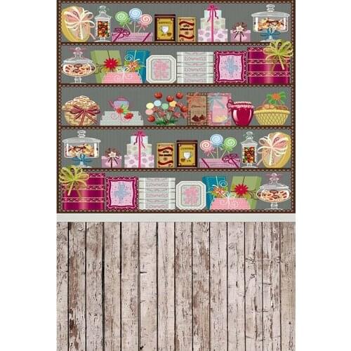 MEHOFOTO Vinyl Photography Background Carton Candy Window Computer Printed Children Backdrops for Photo Studio CM-6706