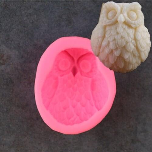 New Owl Aromatherapy Model Handmade Soap Mold Sugar Cake Mold DIY Cake Decoration Baking Mold A1628