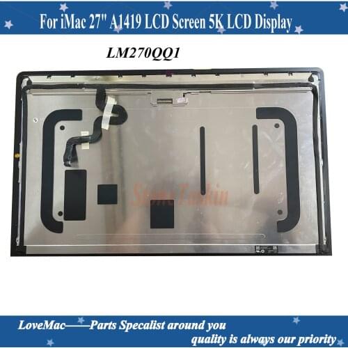 New Display Screen LM270QQ1 SDC1 SDE1 SD C1 E1 For Retina 5K A1419 A2115 Mid 2017 2019 LCD With Glass Assemble EMC 3070 tested