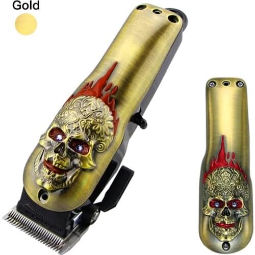 Barbershop Hairdressing Zinc Alloy Lion Head Retro Gradient Oil Head Clipper Lid Refit Shell Clipper Cover Accessories