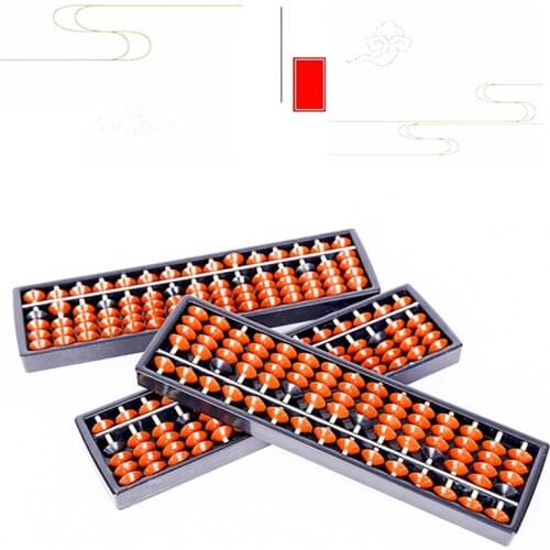 Plastic Abacus 15 Digits Arithmetic Tool Kids Math Learn 5 Beads Mental Abacus Traditional Aid Caculating Toys Gifts
