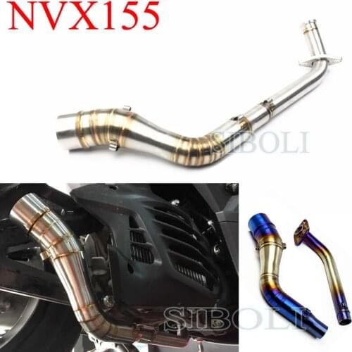 NVX125 NVX155 Motorcycle Exhaust Full System Stainless Steel Header Pipe Scooter Motorbike Slip On For YAMAHA NVX125 NVX155