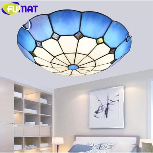 FUMAT Mediterranean Ceiling Lights Living Room Ceiling Lamp Children Bedroom LED Light for Restaurant Dining Room Ceiling Light