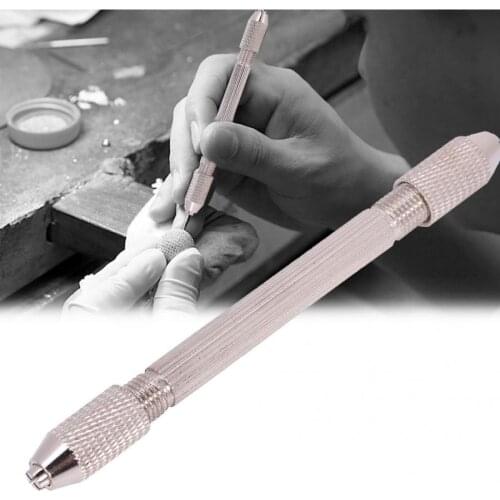 Professional Metal Double End Pin Vise Chuck Hand Drill Bit Twist for Watchmaker HIgh Quality Watch Jewelry Repair Tool Jeweler