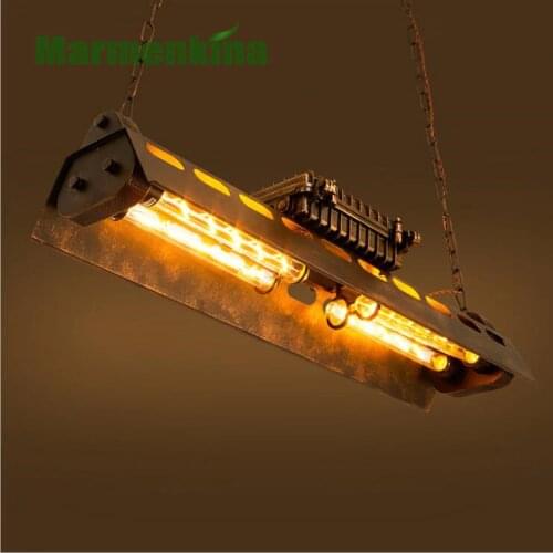 Retro industrial pendant lamp creative retro restaurant cyber cafe office bar iron art lamps.E27*4