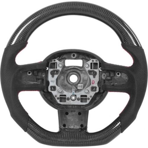 Custom Carbon Fiber Steering Wheel Nappa Perforated Leather for Cooper R55 R56 R57 R58 R59 R60 2007 2008 2009 2010 2011-2013