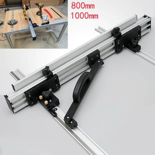 800/100mm Miter Track T-track Sliding Brackets for Electric Circular Saw Engraving machine for Woodworking workbench DIY tools