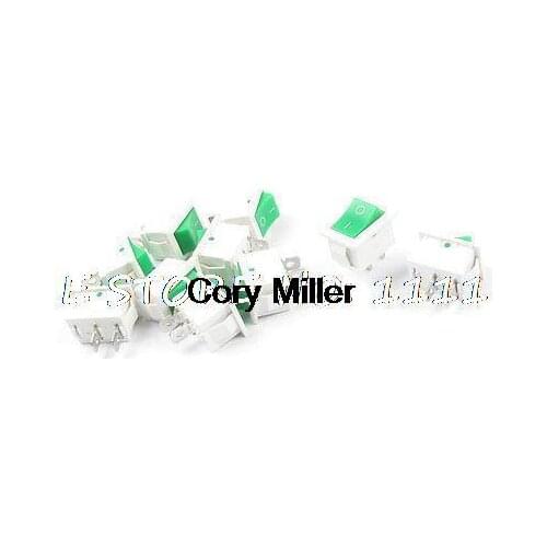 SPST 2 Terminals Rectangle Boat Rocker Switch 6A AC250V 10A 125VAC