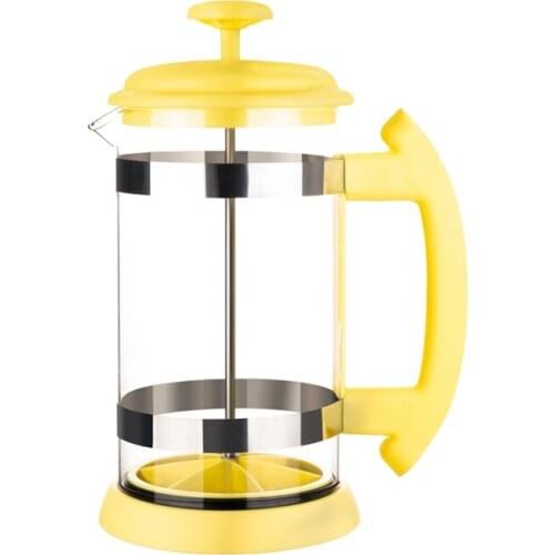 Stainless Steel Glass Teapot French Coffee Tea Percolator Filter Press Plunger 1000Ml Manual Coffee Espresso Maker Pot