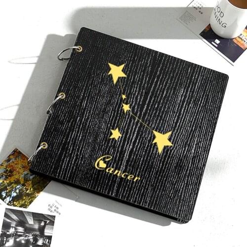 Creative Black Photo Album Stickers Cover Scrapbook Stamp Family Photo Album Valentines Day Album De Fotos Home Decor DF50PAA