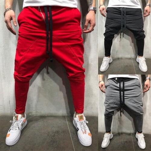 Outdoor 2019 Summer autumn loose harem sport mens Korean sports sweatpants fitness joggers run casual fashion hip hop pants