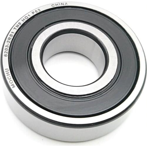 1pcs MOCHU Bearing 6203 6203-2RS1 TN9 HQ1 P53 6203 17x40x12 Hybrid Ceramic Ball Bearings Single Row Si3N4 Ball ABEC-5