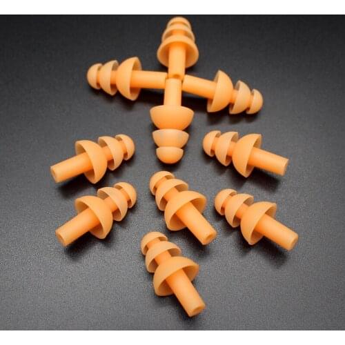 10pcs Waterproof Soft Silicone Earplugs Swimming Travel Sleep for Adults Summer Swimming Diving Pool Accessories