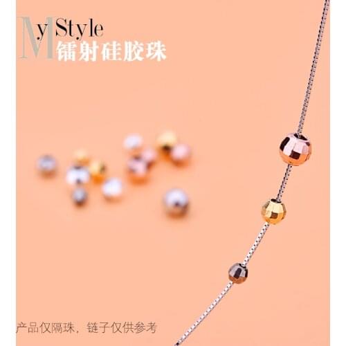 10pcsracelet DIY loose beads Thai silver laser beads silica gel beads 925 silver accessories accessories accessories accessories