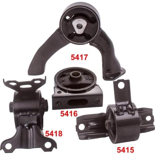 4pcs Engine Mount & Transmission Mount for Jeep Compass (MK) L4 2.4L 2.0L 07-16