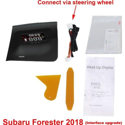 Car Electronic Accessories Head Up Display HUD For Subaru Forester/XV 2014-2017 2018 2019 Windshield Projector Alarm System