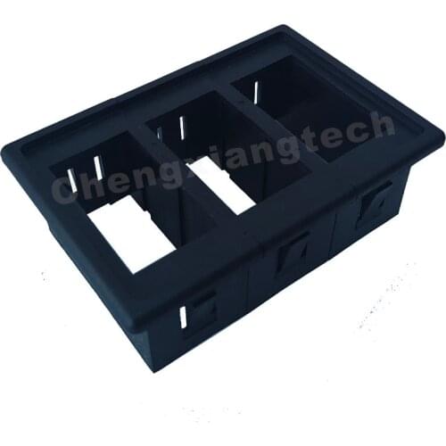Car Boat 3 Gang Clipped Rocker Push Switch Holder Bracket Housing Bezel for Carling Arb Narval Style 4x4