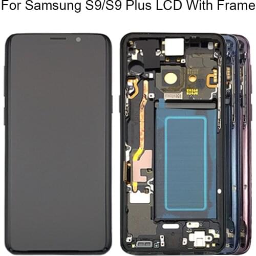 AMOLED LCD For SAMSUNG Galaxy S9 LCD Touch Screen Digitizer Assembly for Samsung S9 Plus G965 LCD Digitizer With Frame