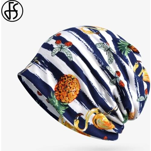 FS 2020 New Animal Print Hip Hop Cap Streetwear Skullies Beanies Neck Scarf Ski Caps For Women Men Winter Soft Warm Bonnets