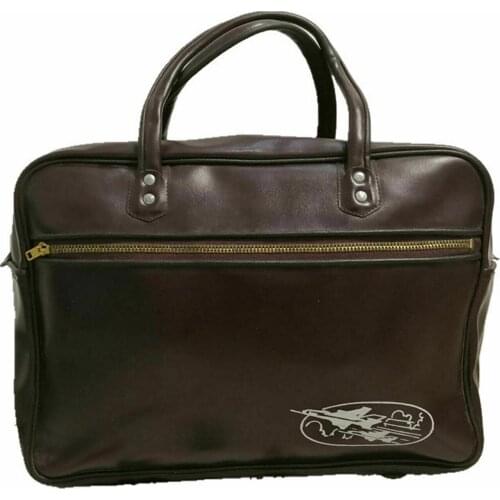 Surplus Chinese Type 1956 Air Force Pilot Bag Handbag Brown Reenactments