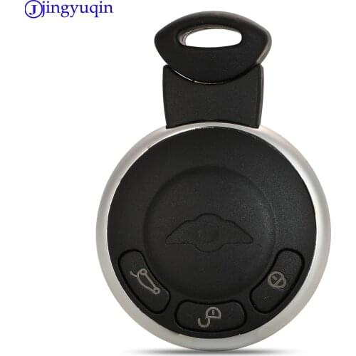 Jingyuqin 3 Buttons Remote Smart Card Key Shell Fob Case Cover For BMW Mini Cooper Auto Smart Key With Blade