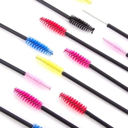 50PCS Eyelash Extension Disposable Eyebrow Brush Mascara Wand Applicator Spoolers Eye Lashes Cosmetic Brushes Set Makeup Tools