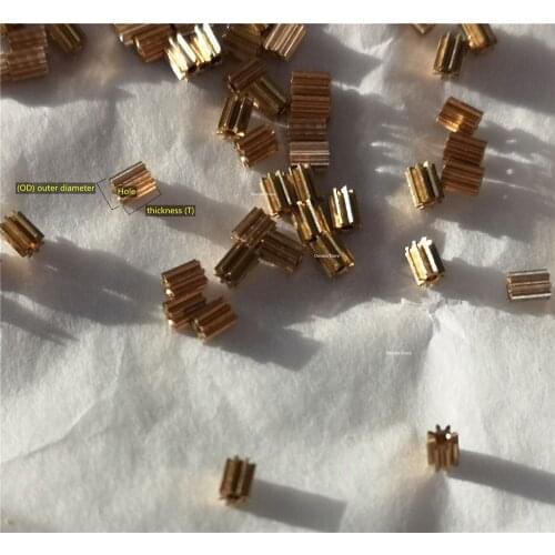 0.2M 8T 12T 14T mini copper gear Spur small gear HOLE 0.68 0.98 1.48 mm 0.7mm 1mm 1.5mm