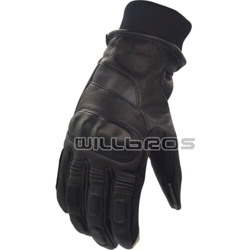 Motorcycle Touch Screen Winter Leather Gloves Motorbike Waterproof Guantes MX Dirt Bike Riding Black Luvas Mens