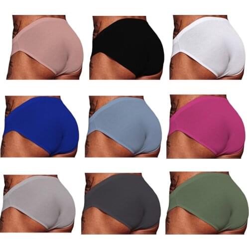 ADANNU low-waisted mens panties Modale sexy trendy close-fitting sports breathable triangle pants shorts head